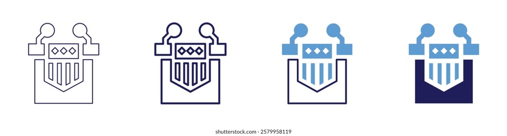 Session summary icon in 4 different styles. Thin Line, Line, Bold Line, Duotone. Duotone style. Editable stroke.