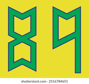 Set 0 1 2 3 4 5 7 8 9 Zero Sete Um Dois Três Quatro Cinco Cinco Oito Número Isométrico 3D Kit de Esportes Jersey Uniforme Futebol Futebol Futebol Clube Equipe Pixel Art Vetor EPS PNG Clip Art Sem fundo transparente