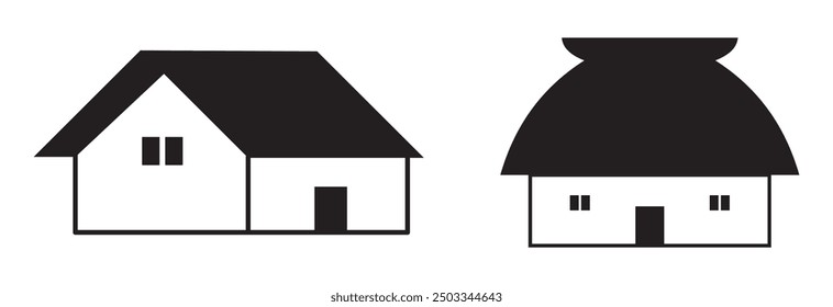 Conjunto 1 de iconos de línea que representan la Ilustración vectorial de la casa. Casa y diseño de símbolos simples casa eps 10