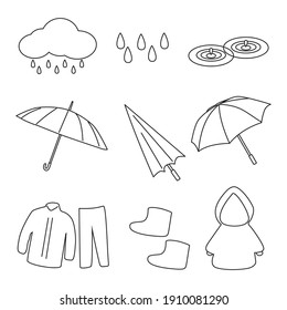 雨 オシャレ のイラスト素材 画像 ベクター画像 Shutterstock