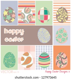 Set of 10 card designs for scrap booking and design projects, all elements on separate layers for easy adjustments.