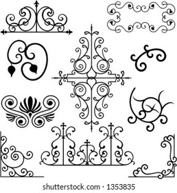 A set of 10 exquisitive and very clean ornamental designs.