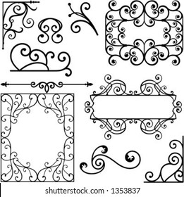 A set of 10 exquisitive and very clean ornamental designs.