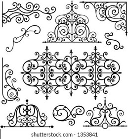 A set of 10 exquisitive and very clean ornamental designs.