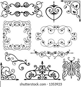 A set of 10 exquisitive and very clean ornamental designs.