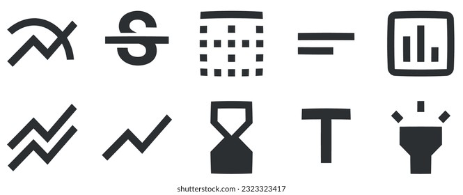 Set of 10 icons Text Editor. Vector illustration of thin line icons. modern trend in the style. Linear icons set. Big UI icon set. Vector illustration