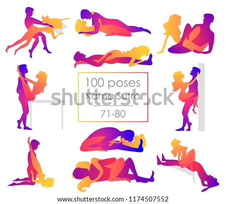 Set 10 Kama Sutra Positions Man And Woman On White Background Sex Poses Illustration Set 10 Kama Sutra Positions Man And Woman On White Background Sex Poses Illustration