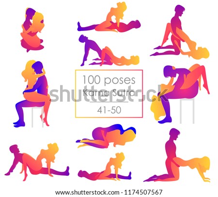 Set 10 Kama Sutra Positions Man And Woman On White Background Sex Poses Illustration Set 10 Kama Sutra Positions Man And Woman On White Background Sex Poses Illustration