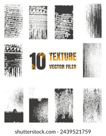 Conjunto de 10 texturas arrugadas vintage