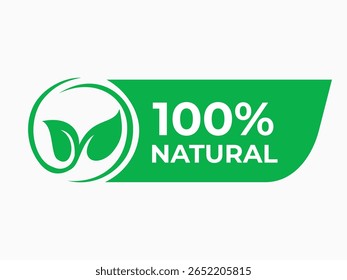 Set 100% Natural and organic Product Vector Icon Circle Sign. Healthy Food Emblem. Organic food Badge.