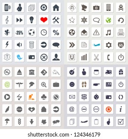 Juego de 100 iconos web EPS 10