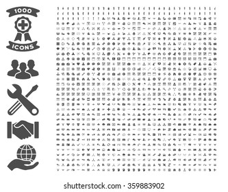 Set Of 1000 Flat Vector Icons