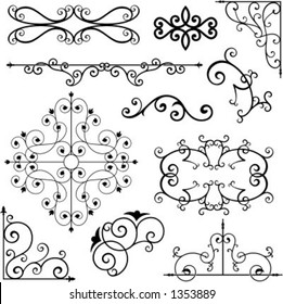 A set of 11 exquisitive and very clean ornamental designs.