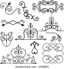 A set of 11 exquisitive and very clean ornamental designs.