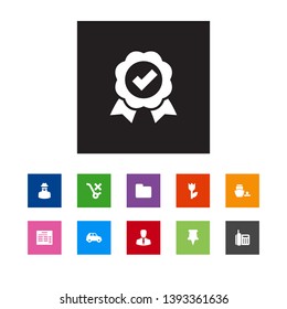 Set of 11 logistic icons set. Collection of forbidden, invoice, port and other elements.