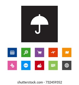 Set Of 11 Logistic Icons Set.Collection Of Cart, Customs, Fast Delivery And Other Elements.