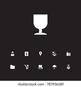 Set Of 11 Logistic Icons Set.Collection Of Dollar, Conveyor, No Stroller And Other Elements.
