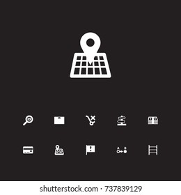 Set Of 11 Systematization Icons Set.Collection Of Carrying, Payment, Destination And Other Elements.
