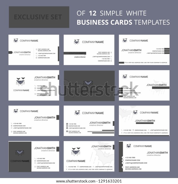Bat Bus 12 >> Set 12 Bat Creative Busienss Card Stock Vector Royalty Free Bat Bus 12 >> Set 12 Bat Creative Busienss Card Stock Vector Royalty Free