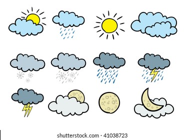 122,986 Weather icons cartoon Images, Stock Photos & Vectors | Shutterstock