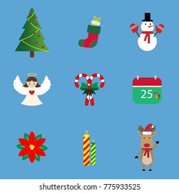 A set of 12 Christmas icon set.
Christmas Day Icons Can be used in the advertising business to use.
