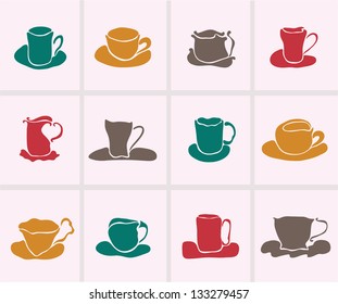 set of 12  decorative cups for your design