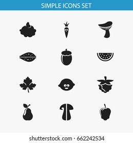 Set Of 12 Editable Cookware Icons. Includes Symbols Such As Duchess, Cream, Cep And More. Can Be Used For Web, Mobile, UI And Infographic Design.