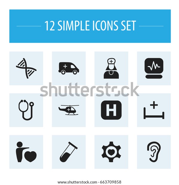 Set Of 12 Editable Health
Icons. Includes Symbols Such As Human Love, Hospital Assistant,
Listen And More. Can Be Used For Web, Mobile, UI And Infographic
Design.