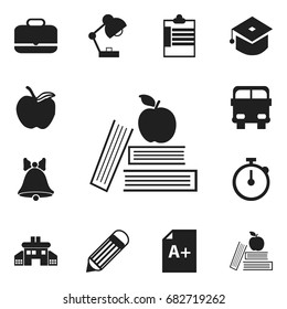 Set Of 12 Editable Knowledge Icons. Includes Symbols Such As Lighting, Ceremony, Page And More. Can Be Used For Web, Mobile, UI And Infographic Design.