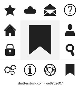 Set Of 12 Editable Network Icons. Includes Symbols Such As Faq, Network, Tag And More. Can Be Used For Web, Mobile, UI And Infographic Design.