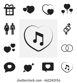 Set Of 12 Editable Passion Icons. Includes Symbols Such As Darling, Engagement, Love Message And More. Can Be Used For Web, Mobile, UI And Infographic Design.