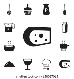 Set Of 12 Editable Restaurant Icons. Includes Symbols Such As Chef Cap, Water Jug, Soup And More. Can Be Used For Web, Mobile, UI And Infographic Design.