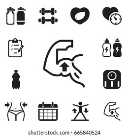 Set Of 12 Editable Training Icons. Includes Symbols Such As Stopwatch, Questionnaire, Date Plan And More. Can Be Used For Web, Mobile, UI And Infographic Design.