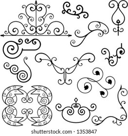 A set of 12 exquisitive and very clean ornamental designs.