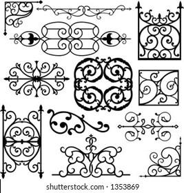 A set of 12 exquisitive and very clean ornamental designs.