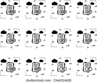  Set Of 12 File Format Icons For Mobile Application and websites
