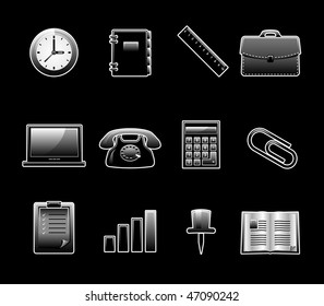 Set of 12 glossy web icons. Shopping, business and money icon set. Part 3. (see other in my portfolio)