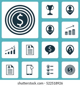 Set Of 12 Hr Icons. Can Be Used For Web, Mobile, UI And Infographic Design. Includes Elements Such As User, Male, Goal And More.