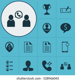 Set Of 12 Hr Icons. Can Be Used For Web, Mobile, UI And Infographic Design. Includes Elements Such As Employee Location, Money Navigation, Tournament And More.