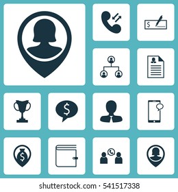 Set Of 12 Hr Icons. Includes Wallet, Bank Payment, Female Application And Other Symbols. Beautiful Design Elements.