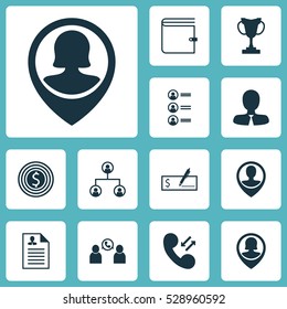 Set Of 12 Human Resources Icons. Can Be Used For Web, Mobile, UI And Infographic Design. Includes Elements Such As Pin Employee, Tournament, Business Goal And More.