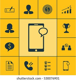 Set Of 12 Human Resources Icons. Can Be Used For Web, Mobile, UI And Infographic Design. Includes Elements Such As Tournament, Business Deal, Business Goal And More.