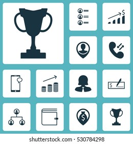 Set Of 12 Human Resources Icons. Can Be Used For Web, Mobile, UI And Infographic Design. Includes Elements Such As Employee Location, Job Applicants, Messaging And More.