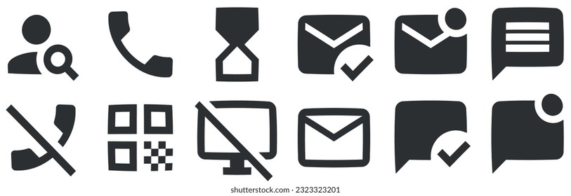 Set of 12 icons Editor. Line icons collection. modern trend in the style. Linear symbols set. Big UI icon set. UI and UX