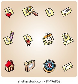 Set of 12 icons ready for the web or some app interface