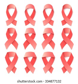 Set of 12 isolated ribbons