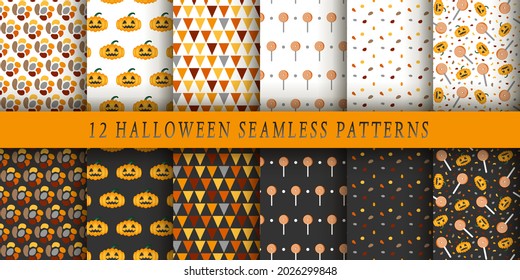 Set of 12 luxurious vector patterns. Geometrical patterns on a white and emerald background. Modern illustrations for wallpapers, flyers, covers, banners, minimalistic ornaments, backgrounds.
