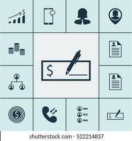 Set Of 12 Management Icons. Can Be Used For Web, Mobile, UI And Infographic Design. Includes Elements Such As Tree, Stacked, User And More.