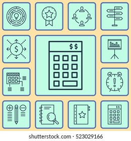 Set Of 12 Project Management Icons. Can Be Used For Web, Mobile, UI And Infographic Design. Includes Elements Such As Award, Management, Making And More.