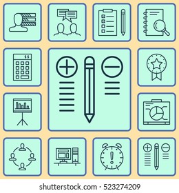 Set Of 12 Project Management Icons. Can Be Used For Web, Mobile, UI And Infographic Design. Includes Elements Such As Personal, Budget, Finance And More.